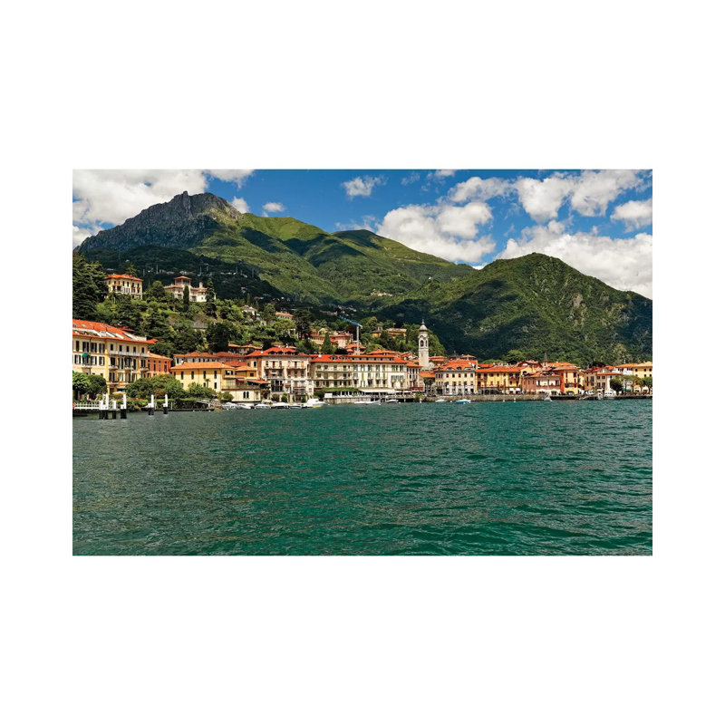 Lakeside View Of Bellagio On Lake Como by George Oze - Wrapped Canvas Print, 20.32 cm H x 30.48 cm W