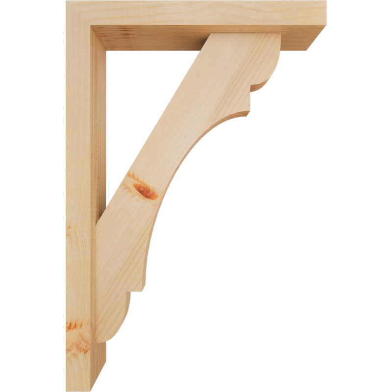 Support de bloc olympique avec entretoise décalée, 24x16, Sapin Douglas de l 3 1/2 (lisse)
