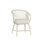 Aruba Solid Wood Slat Back Arm Chair in White