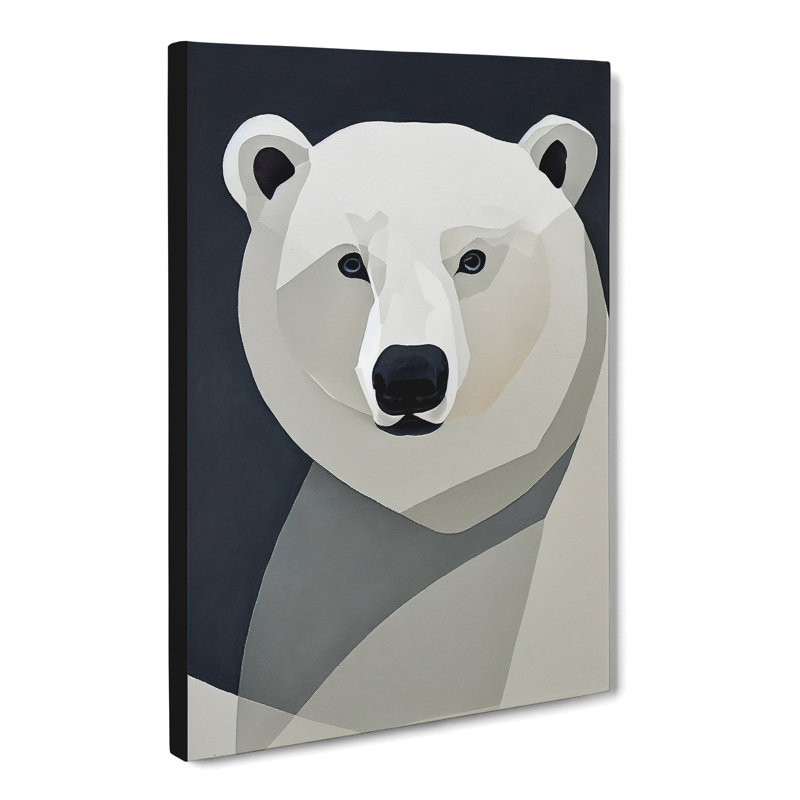 Orval Polar Bear Contemporary Vol.5 - Wrapped Canvas, 60cm H x 40cm W x 3cm D