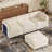 Modern Oversize 100-inch Chenille Sofa With Ottoman. Free Combination, No Tool Assembly-123143438