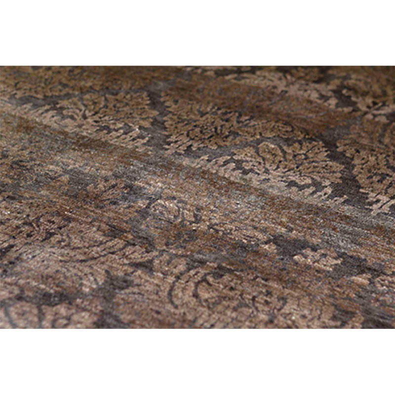 Geometric Area Rug in Brown