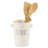 Ceramic / Porcelain Round Flatware Caddy