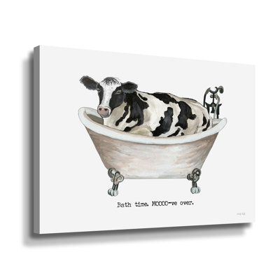 «Bath Time Cow», reproduction sur toile