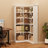 Duanna Farmhouse Bookshelf Corner Bookcase 72.8” Large Bookcase Wood Bookshelf Tall L Shaped Bookshelf 5 Tier Corner Shelf Display Rack Etagere Shelf Storage For Office Bedroom (Half Panel, Retro)-1296802916