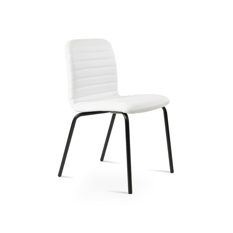 Isa Metal Side Chair, White
