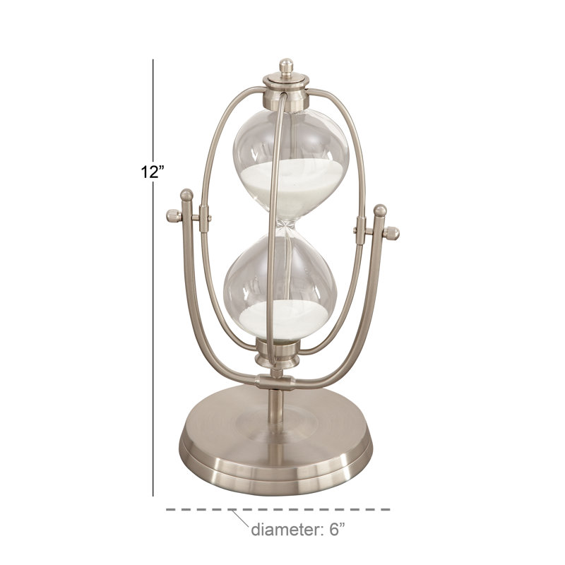 Antwerp Hourglass, Silver/Glass