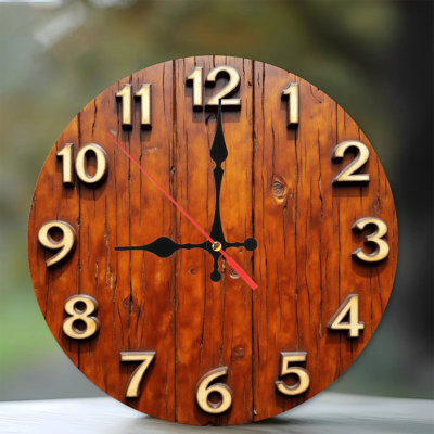 Horloge murale rustique
