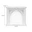 White Manufactured Wood Freestanding Fireplace