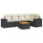Vidaxl Garden Sofa Set Black