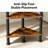 Industrial 5-Tier Corner Shelf – Vintage Bookshelf & Plant Stand-137437722