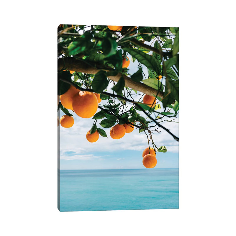 Amalfi Coast Oranges IV par Bethany Young - Estampe numérique sur toile tendue avec châssis, H 40 po x l 26 po x P 1,5 po