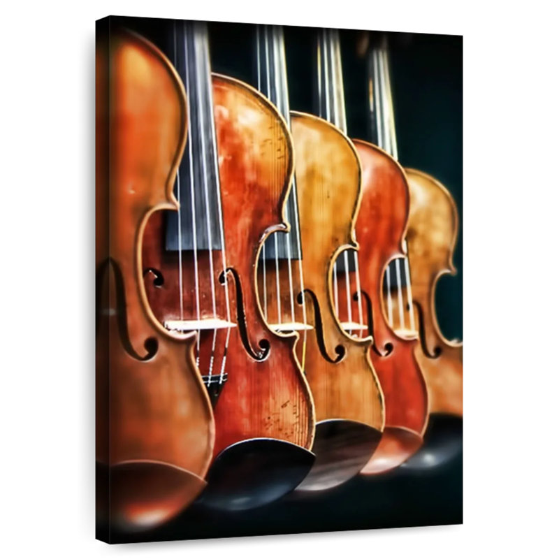 Abarca Row Of Violins, 36" H x 24" W