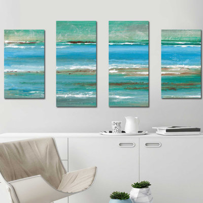 'Tidal Pool II' Acrylic Painting Print Multi-Piece Image on Canvas