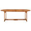 Steinke 9 Piece Garden Dining Set 220x90x75 cm Solid Wood Acacia