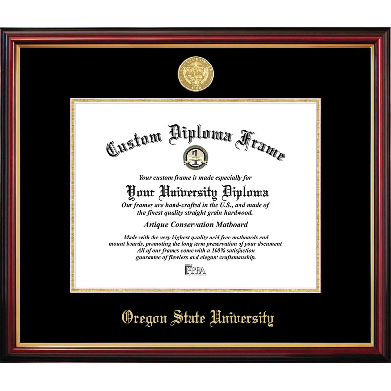 Oregon State University Petite Diploma Frame, 11" W x 8.5" H, NCAA Oregon