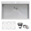 Tirana 33" L x 22" W Drop-in Kitchen Sink