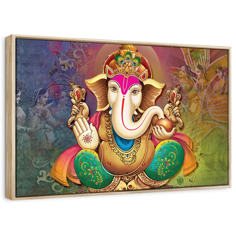 Adieu, divinité indienne Ganesh, H 29 po x l 43 po