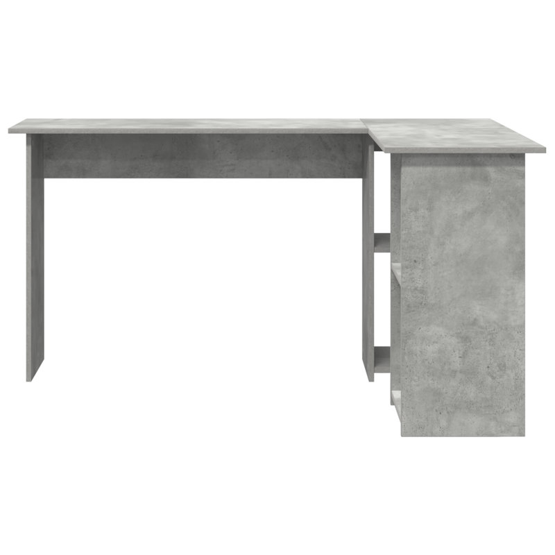 Desk Engineered Wood Medium Desk, Concrete Grey