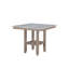 Table carrée en marbre naturel naturel, bois massif +, couleur, finition, style transitionnel, 42 po x 35,75 po, barre de 77 lb, transitionnel, l 35,75 po