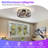 20" Flush Mount Caged Ceiling Fan with Lights and Remote Control-122513624-122513620