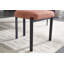 Ensemble de 2 chaises de salle à manger modernes rembourrées avec pieds en métal Mid-Century-1079388857