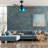 42"W Valencia LED Indoor Hand-Cut Glass Ceiling Fan With Remote Control-1934647395