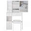 Petit meuble-lavabo 29,2 po avec tiroir et tabouret-126369777