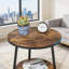 Table d'appoint, table de bout rustique, table de bout ronde pour le salon