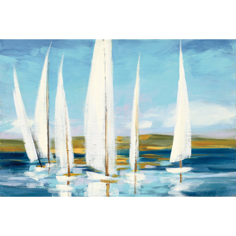 Horizon by Julia Purinton - Painting, 20cm H x 30cm W, Paper Print