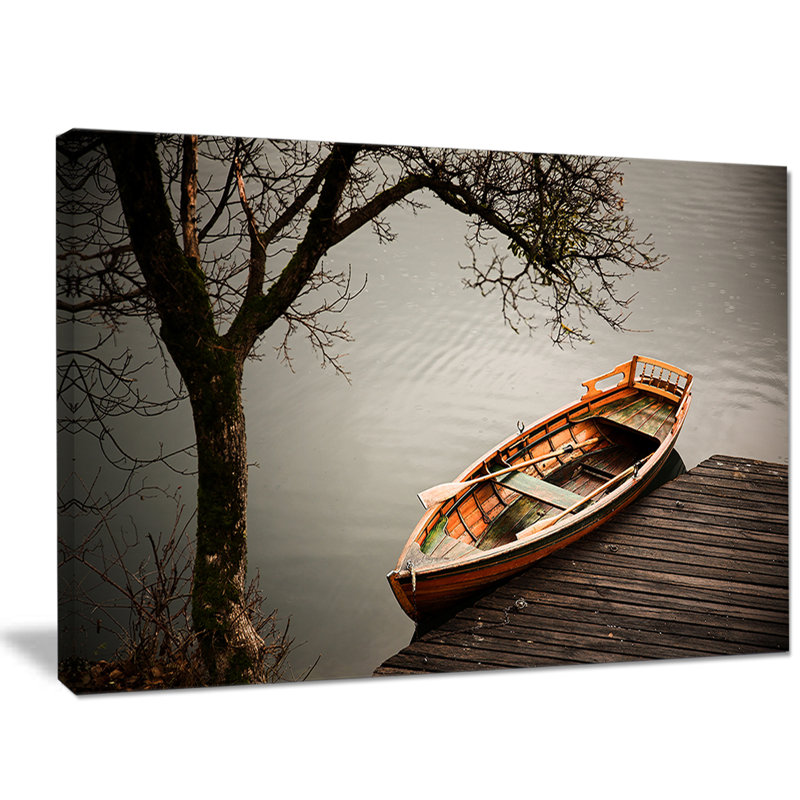 « little aviron bateau transbordeur », photographie, H 20 po x l 20 po x P 1 po, Toile tendue