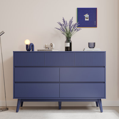 7-Drawer Wood Horizontal Double Dresser