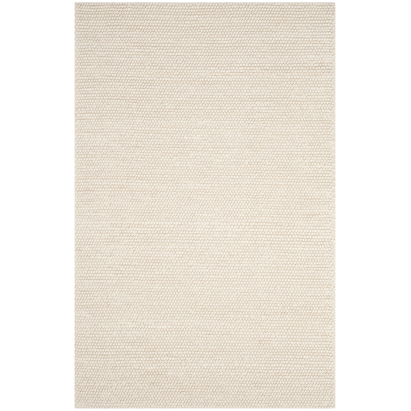 Natura Solid Color Area Rug In Ivory, Rectangle 183 x 274 cm