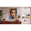 Bold Pop Portrait Pop Art - Wrapped Canvas-350990226-350990228