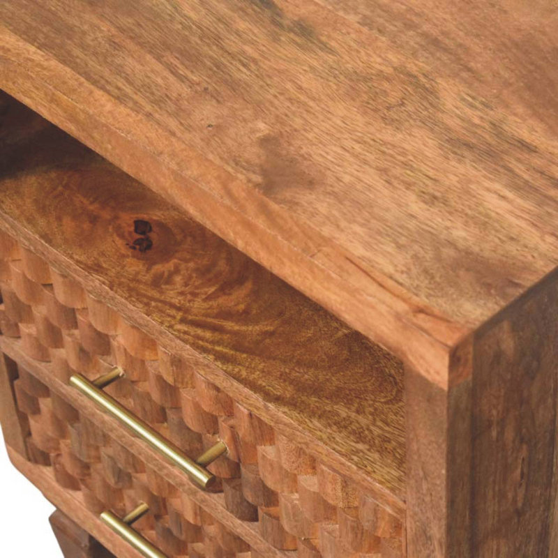 45.00cm W Solid Wood Bedside Table