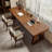 Nut-brown Rectangular Solid Wood desks-627602163