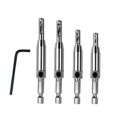 hinge drill SelfCentering Hinge Drill Bit Set Woodworking Hinge Drill Drilling And Positioning Hexagonal Handle Drill Set