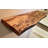 Custom Narrow Live Edge Spalted Maple Rustic Wood Floating Shelves|Ambrosia Maple Narrow Wood Wall Shelves-1300305488