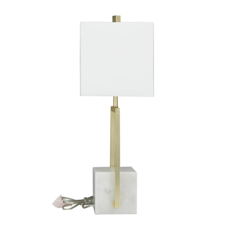 Lampe de table en marbre Eveloun, Or