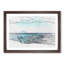 Blue Boat upon the Beach in Abstract - Picture Frame Drawing Print-55686952-55686950