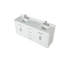 Meuble-lavabo 80 po avec lavabo double, meuble-lavabo autoportant moderne avec armoire à fermeture douce et 3 tiroirs, meuble de rangement en bois massif avec comptoir en quartz