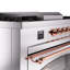 ILVE Nostalgie II 60 Dual Fuel Range, 5 Burners, Griddle, Frenchtop -1514149103-1514149128