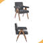 Fauteuil de salle à manger en tissu-1528439354