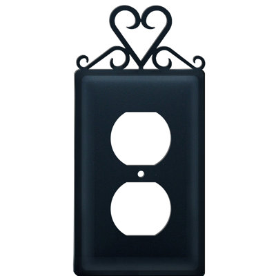 Heart 2-Gang Duplex Outlet Wall Plate