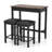 Zussen 3 Piece Counter Dining Table Set