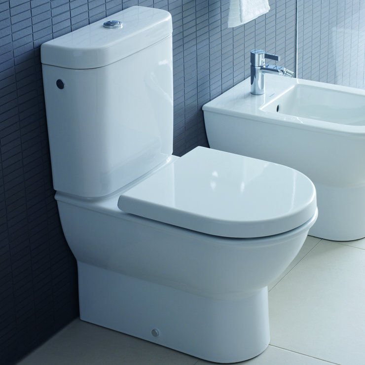 Darling New 1.28 GPF (Water Efficient) Elongated Two-Piece Toilet (Seat Not Included)