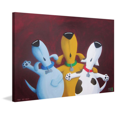 « three dog night » par mike taylor, reproduction d’art sur toile tendue