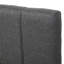 Lit plateforme tapissier gris avec lit gigogne simple et 3 tiroirs