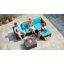 Ensemble de meubles de patio 3 pièces avec coussins, canapé d'angle-1585092816