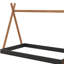 Lit double pleine grandeur avec structure triangulaire